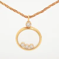 ショパール ハッピーダイヤモンド ダイヤ 750(YG)