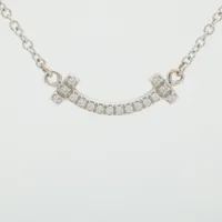 ティファニー Tスマイル ミニ ダイヤ 750(WG)