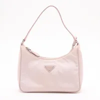 プラダ テスート ナイロン ハンドバッグ ピンク