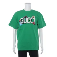 グッチ×ハティスチュワート コットン Tシャツ XL グリーン