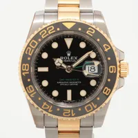 ロレックス GMTマスター Ⅱ 116713LN SS×YG AT ブラック文字盤