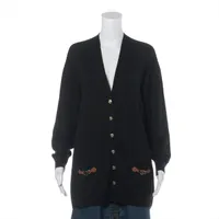ルイ・ヴィトン コットン×カシミヤ カーディガン 24AW XS ブラック