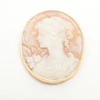 ノンブランド シェルカメオ K18