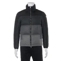 モンクレール ROUVE ナイロン ダウンジャケット 15年 1 グレー×ブラック