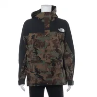 ノースフェイス ナイロン ナイロンジャケット XL カーキ×ブラック