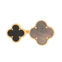 ヴァンクリーフ&アーペル マジックアルハンブラ  アントレレドア グレーシェル オニキス 750(YG) 48