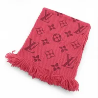 ルイ・ヴィトン マフラー 黒 ピンク オレンジ　※限定価格 中古・古着通販】LOUIS VUITTON (ルイ ヴィトン) LOUIS VUITTON ロゴ