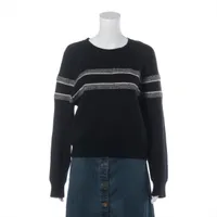 クリスチャンディオール オブリーク 素材不明 ニット サイズ不明 ホワイト×ネイビー