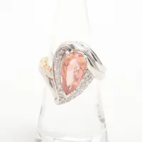 ノンブランド トパーズ ダイヤ K18×Pt900