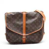 ルイ・ヴィトン モノグラム ソミュール35 M42254 ブラウン