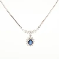 ノンブランド サファイア ダイヤ Pt900×Pt850