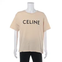 セリーヌ コットン Tシャツ エディ期 L ベージュ