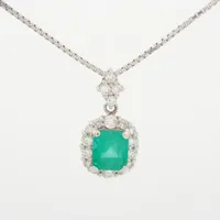 ノンブランド エメラルド ダイヤ Pt900×Pt850