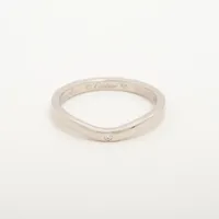 カルティエ バレリーナ カーブ ウェディング 3P ダイヤ Pt950 50
