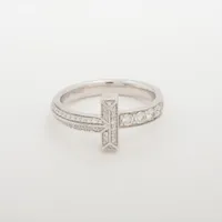 ティファニー Tワン ナロー ダイヤ 750(WG) d0.45