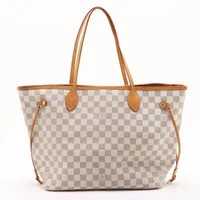 ルイ・ヴィトン ダミエ アズール ネヴァーフルMM N51107 ホワイト