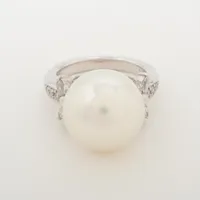 ノンブランド パール ダイヤ Pt900 約15.0mm