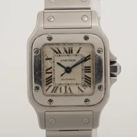カルティエ サントスガルベSM W20054D6 SS AT ブラック文字盤