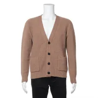 ボッテガヴェネタ ウール×ナイロン カーディガン 25年 XS ブラウン