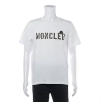 モンクレール コットン Tシャツ 22年 S ホワイト