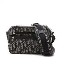 ディオール オブリーク サファリ キャンバス ショルダーバッグ ネイビー