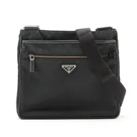 プラダ テスート ナイロン ショルダーバッグ ブラック