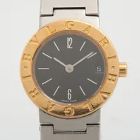 ブルガリ ブルガリブルガリ BB23SGD SS×YG QZ ブラック文字盤