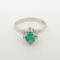 ノンブランド エメラルド ダイヤ Pt900