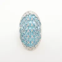 ノンブランド ブルートパーズ ダイヤ Pt900