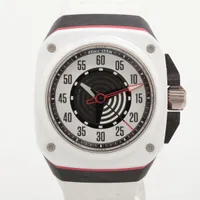 ゴリラウォッチ ファストバック CE×TI×ラバー AT ホワイト文字盤