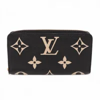 LOUIS VUITTON(ルイヴィトン) 長財布 バイカラーモノグラムアンプラント ジッピーウォレット M81645 ローズトリアノン×クレーム レザー、牛革 ルイヴィトン 長財布 バイカラーモノグラム・アンプラント ジッピー