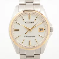 シチズン エコドライブ AQ4024-53Y TI ソーラー ホワイト文字盤