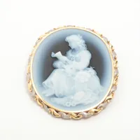 ノンブランド ストーンカメオ K18×Pt900