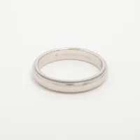 ティファニー ミルグレインバンド Pt950