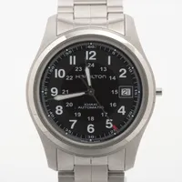 ハミルトン カーキキング H644510 SS×革 QZ 黒文字盤 SAランクの買取