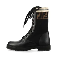 FENDI ズッカ柄 ニット帽 ウールマーク ブラウン FENDI フェンディ ニットキャップ/ビーニー レディース | レディース