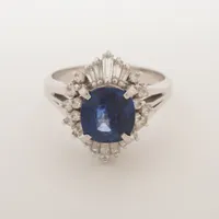 ノンブランド サファイア ダイヤ Pt900