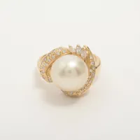 ノンブランド パール ダイヤ K18