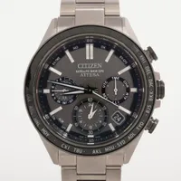 シチズン アテッサ CC4058-67X TI ソーラー ブラック文字盤