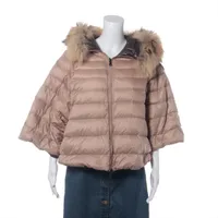タトラス ナイロン ダウンジャケット 22AW 02 ベージュ×ブラウン