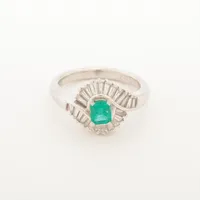 ノンブランド エメラルド ダイヤ Pt900