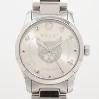 グッチ Gタイムレス YA126595 SS QZ シルバー文字盤