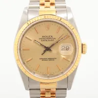 ロレックス デイトジャスト36 16233 SS×YG AT シャンパン文字盤