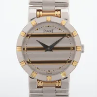 ピアジェ ダンサー 80563K81 WG×YG QZ シルバー文字盤