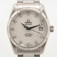オメガ シーマスター アクアテラ 2505.75 SS AT ホワイトシェル文字盤