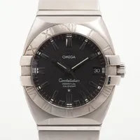 オメガ コンステレーション ダブルイーグル 1511.51 SS QZ ブラック文字盤