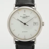 IWC SS×社外革 AT ホワイト文字盤