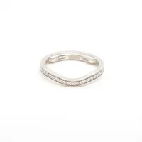 カルティエ バレリーナカーブ ハーフエタニティ ダイヤ Pt950