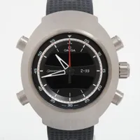 オメガ スペースマスターZ-33 325.92.43.79.01.001 Ti×ラバー QZ デジタル文字盤