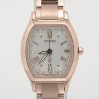 【美品】シチズン CITIZEN xC クロスシー H060-T023479 エ シチズン クロスシー H060-T023479 SS ソーラー シルバー文字盤 A